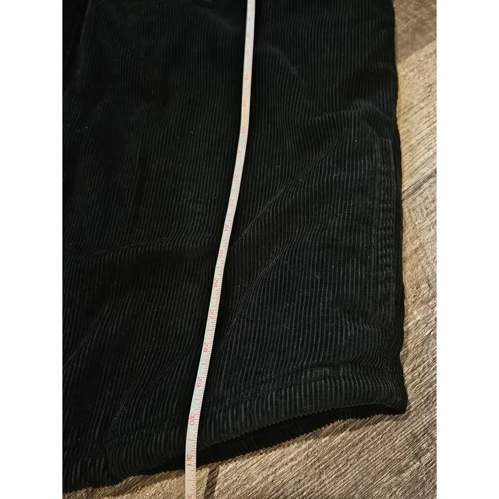 LL Bean Jacket Men XL Tall Black Corduroy Sherpa Lined trucker chore jacket
